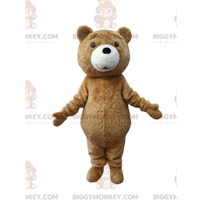 Brown Cub BIGGYMONKEY™ Mascot Costume. Brown bear costume -