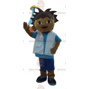 Kostým maskota Little Explorer Boy BIGGYMONKEY™. kostým malého