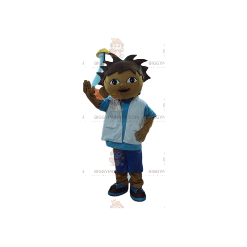 Costume da mascotte Little Explorer Boy BIGGYMONKEY™. costume