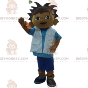 Costume da mascotte Little Explorer Boy BIGGYMONKEY™. costume