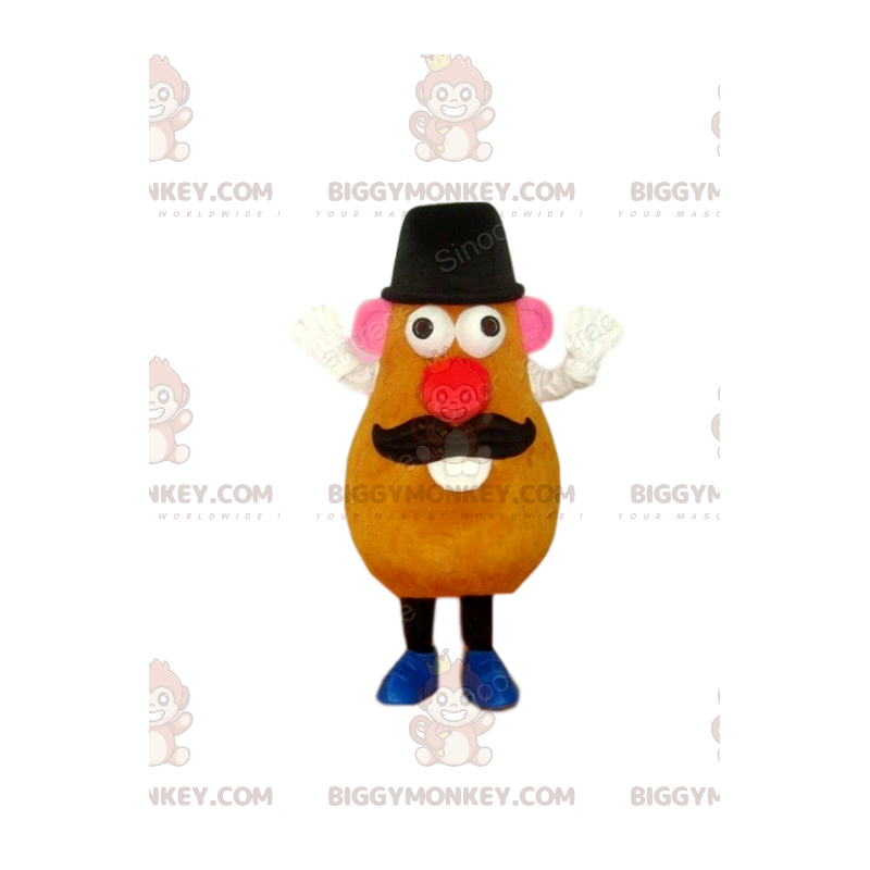 Traje de mascote BIGGYMONKEY™ do famoso Mr. Potato Head. Fato