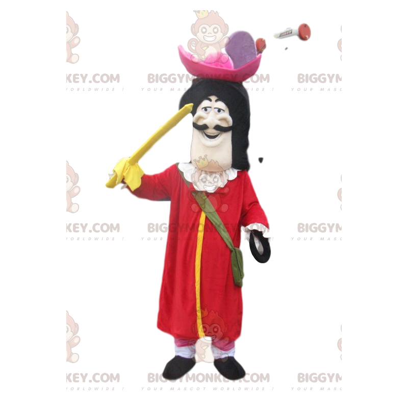 Captain Hook BIGGYMONKEY™ mascot costume. Captain Hook Costume