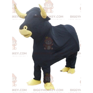 Disfraz de mascota Black Bull BIGGYMONKEY™. disfraz de toro -