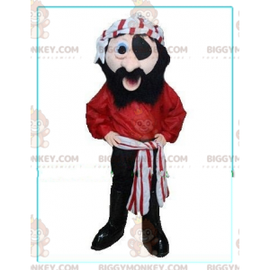 BIGGYMONKEY™ Costume da mascotte da pirata sorridente con