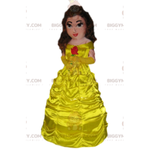 Princesee BIGGYMONKEY™ mascot costume with a beautiful yellow