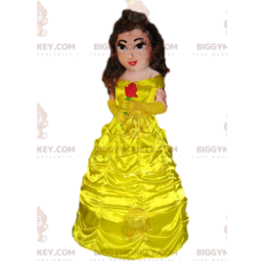 Princesee BIGGYMONKEY™ mascot costume with a beautiful yellow