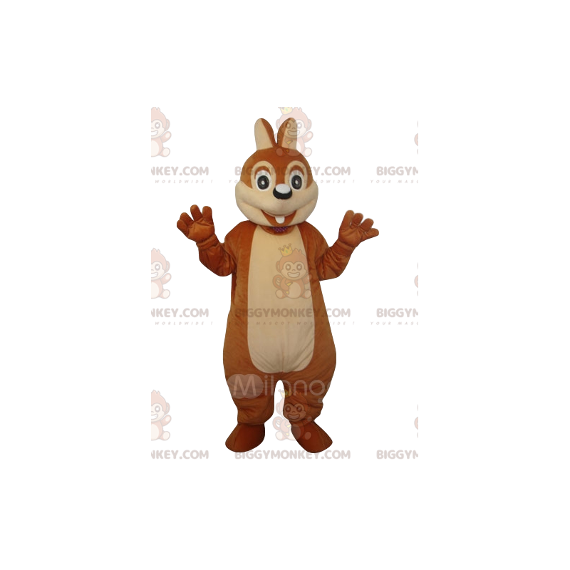 Costume de mascotte BIGGYMONKEY™ d'écureuil émerveillé. Costume