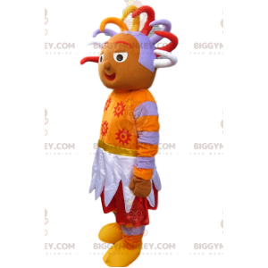 Costume de mascotte BIGGYMONKEY™ de personnage orange