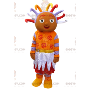 Costume de mascotte BIGGYMONKEY™ de personnage orange