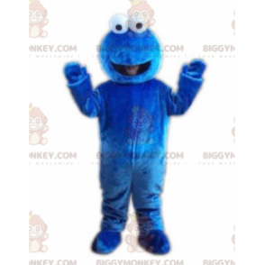 BIGGYMONKEY™ maskottiasu Blue Monster with Googly Eyes -