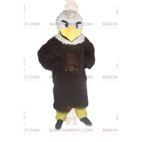 Fato de mascote de águia dourada BIGGYMONKEY™ com bela