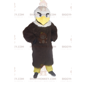 Golden eagle BIGGYMONKEY™ mascot costume with beautiful