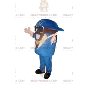 Costume de mascotte BIGGYMONKEY™ de bonhomme avec un costume