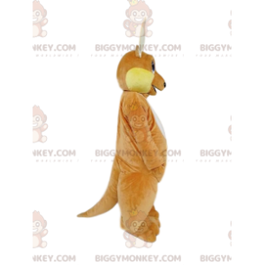 Traje de mascote BIGGYMONKEY™ Canguru marrom com visual