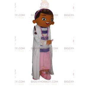 Fantasia de mascote de menina morena BIGGYMONKEY™ com roupa de