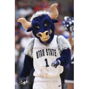 Giant Awesome Blue Buffalo Bull στολή μασκότ BIGGYMONKEY™ -