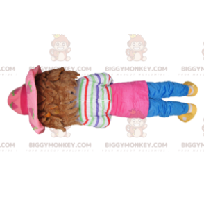 Costume da mascotte per bambina civettuola BIGGYMONKEY™ - Con