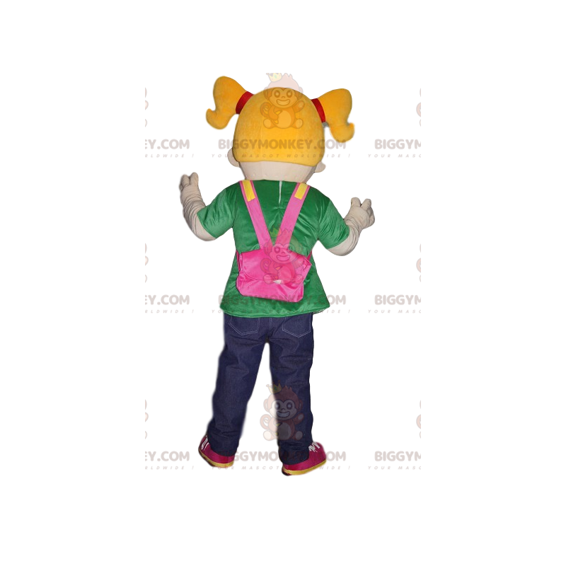 Costume de mascotte BIGGYMONKEY™ de petite fille avec des