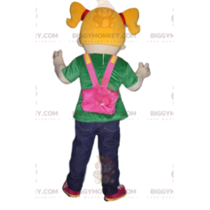 Costume de mascotte BIGGYMONKEY™ de petite fille avec des