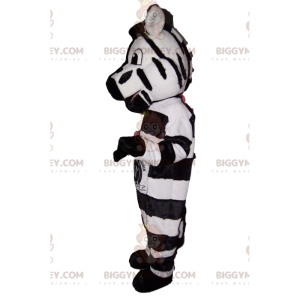 Fantástico e engraçado fato de mascote de zebra BIGGYMONKEY™. –