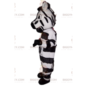 Fantastico e divertente costume da mascotte zebra BIGGYMONKEY™.