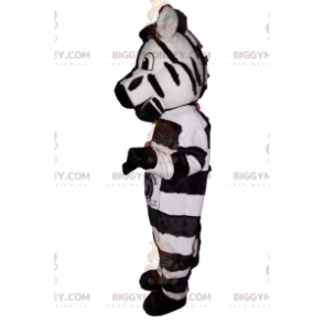 Fantastisk og sjov zebra BIGGYMONKEY™ maskotkostume. -