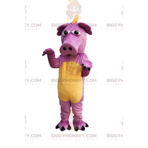 Very Funny Pink Dragon Pig BIGGYMONKEY™ Mascot Costume –