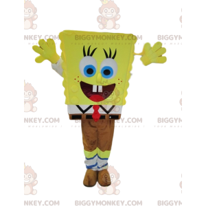 Hilarisch SpongeBob BIGGYMONKEY™ mascottekostuum. Spongebob