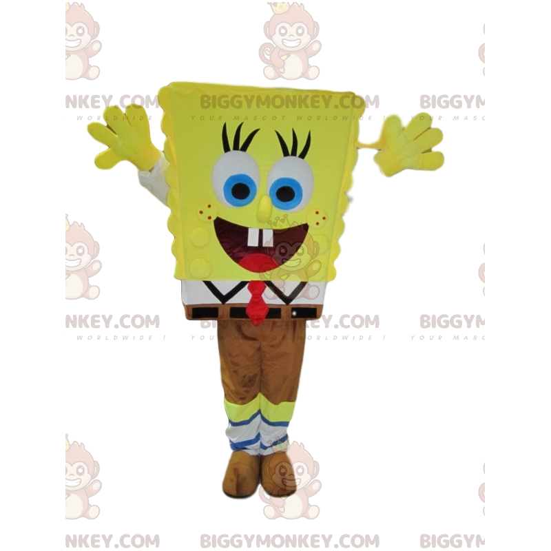 Lustiges SpongeBob BIGGYMONKEY™ Maskottchenkostüm.