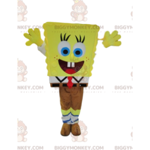 Morsomt SpongeBob BIGGYMONKEY™ maskotkostume. Svampebob kostume