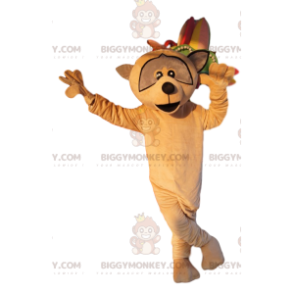 Beige Raccoon BIGGYMONKEY™ Mascot Costume. raccoon costume –