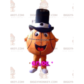 Costume de mascotte BIGGYMONKEY™ de ballon de basket avec un