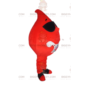 Costume de mascotte BIGGYMONKEY™ de goutte de sang enjouée avec