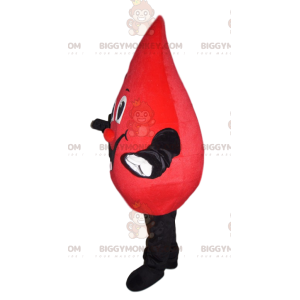 Red Blob BIGGYMONKEY™ Maskottchenkostüm mit breitem Lächeln -