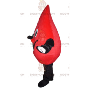 Red Blob BIGGYMONKEY™ Mascot Costume with Big Smile -