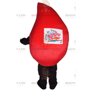 Kostým maskota Red Blob BIGGYMONKEY™ s velkým úsměvem –