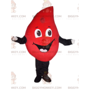 Red Blob BIGGYMONKEY™ maskotdräkt med stort leende -