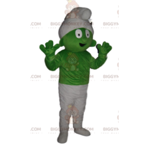 Costume de mascotte BIGGYMONKEY™ de schtroumph vert très