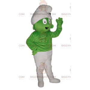 Very Comical Green Smurf BIGGYMONKEY™ Mascot Costume -