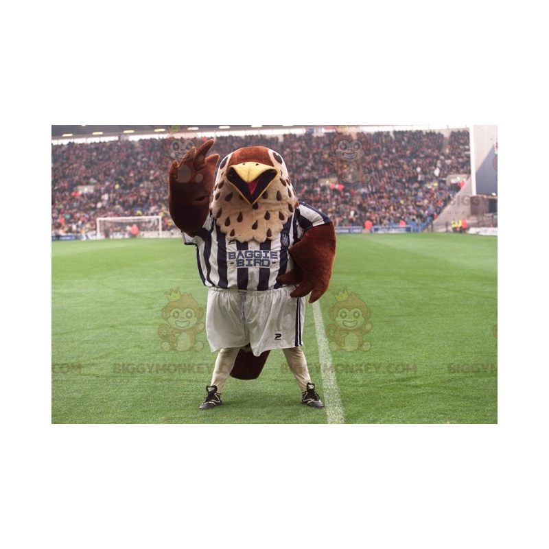 Brown and Beige Bird BIGGYMONKEY™ Mascot Costume Sportswear –