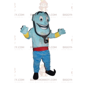 Disfraz de mascota Genie Aladdin BIGGYMONKEY™ muy alegre -