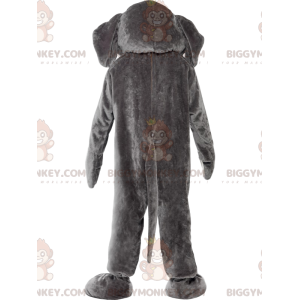 Costume de mascotte BIGGYMONKEY™ d'éléphant gris et blanc avec