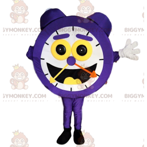 Reloj Despertador Púrpura BIGGYMONKEY™ Disfraz de Mascota con