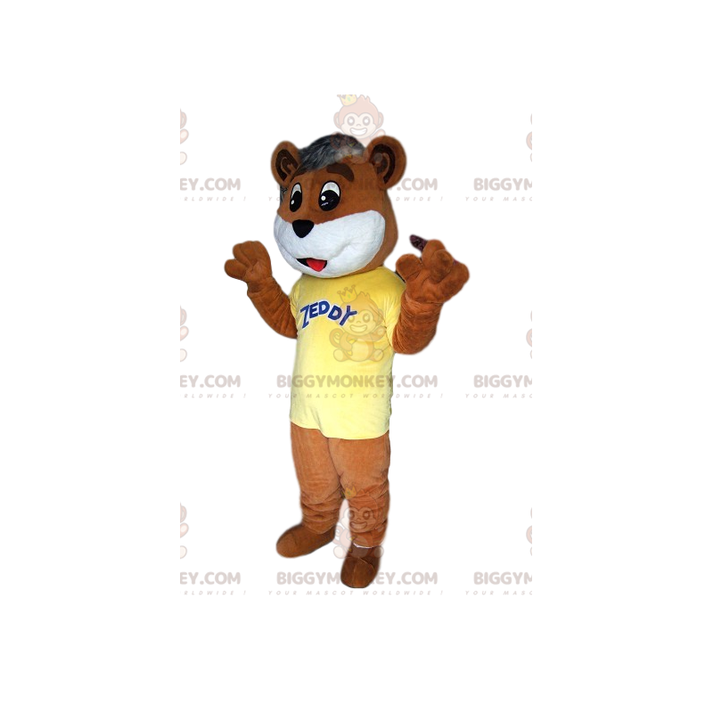 Traje de mascote BIGGYMONKEY™ de adorável ursinho de pelúcia