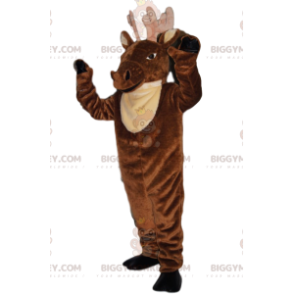 BIGGYMONKEY™ Mascot Costume Majestic Deer With A Beautiful