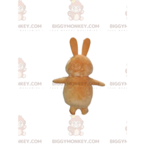 BIGGYMONKEY™ maskotdräkt av liten beige kanin med en söt