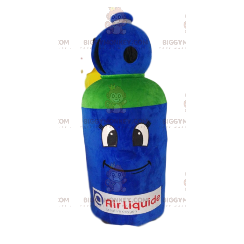 Blue and Green Gas Canister BIGGYMONKEY™ Mascot Costume –