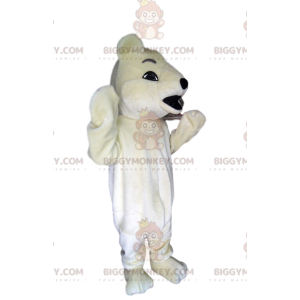 Costume de mascotte BIGGYMONKEY™ d'ours polaire. Costume d'ours