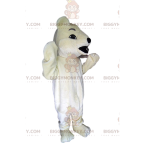 Costume de mascotte BIGGYMONKEY™ d'ours polaire. Costume d'ours