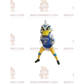 BIGGYMONKEY™ Wicked Looking White Duck Mascot -asu tukiasulla -